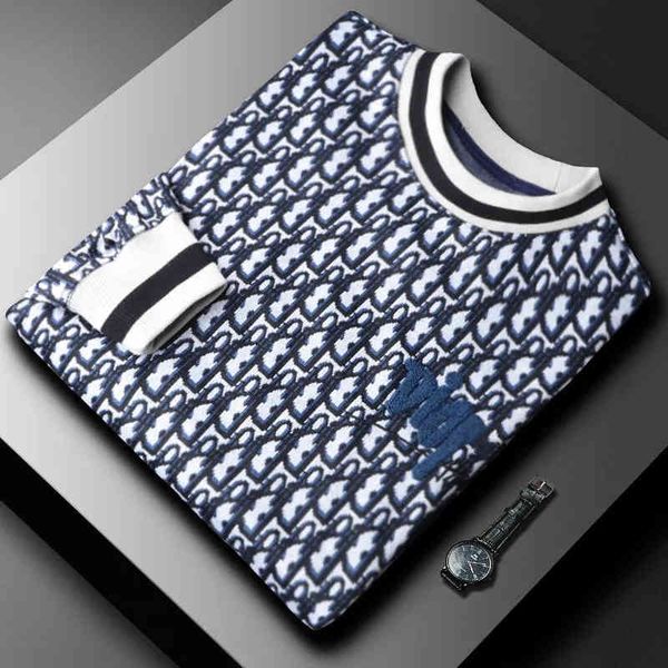 luxury high-end autumn and winter contrast jacquard round neck sweater men's slim fit trend personalized printing casual pullove, Black
luxury high-end autumn and winter contrast jacquard round neck sweater men's slim fit trend personalized printing casual pullove, Black