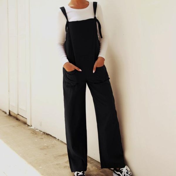 women's jumpsuits & rompers women fashion autumn casual large size bib with pockets loose high street solid lace up long pants l, Black;white
women's jumpsuits & rompers women fashion autumn casual large size bib with pockets loose high street solid lace up long pants l, Black;white