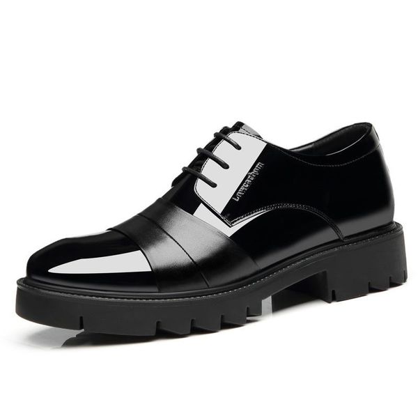 cm increased men elevator shoes 8cm taller mens casual business hidden heels male wedding formal dress, Black
cm increased men elevator shoes 8cm taller mens casual business hidden heels male wedding formal dress, Black