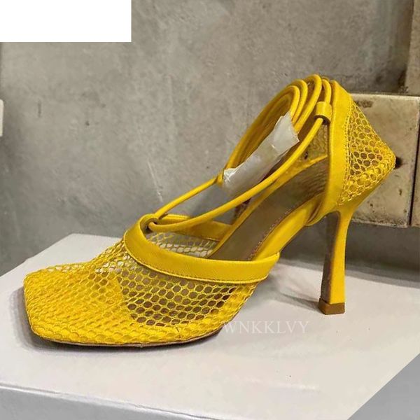 sandals green yellow net mesh thin high heel women square toe ankle strap brand sandalias summer party dress shoes 6sgy, Black
sandals green yellow net mesh thin high heel women square toe ankle strap brand sandalias summer party dress shoes 6sgy, Black