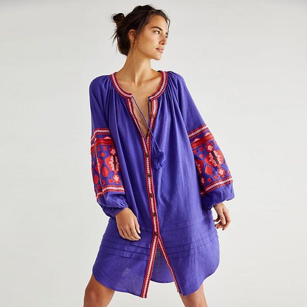 casual dresses jastie vintage autumn women's floral o-neck long sleeve single-breasted tassel midi dress bohemian beach party vestidos, Black;gray
casual dresses jastie vintage autumn women's floral o-neck long sleeve single-breasted tassel midi dress bohemian beach party vestidos, Black;gray