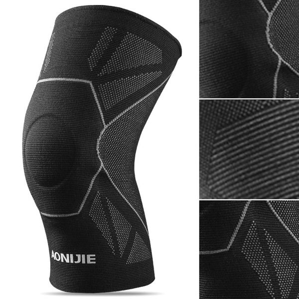 elbow & knee pads aonijie e4108 protective brace support compression sleeve pad wrap volleyball for arthritis running, Black;gray