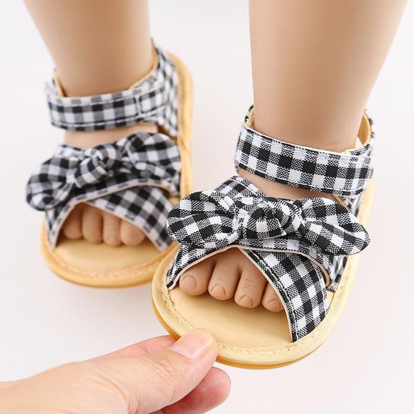 children shoes infant boys girls plaid bowknot first walkers sandals soft sole non-slip rubber summer flat crib
children shoes infant boys girls plaid bowknot first walkers sandals soft sole non-slip rubber summer flat crib
