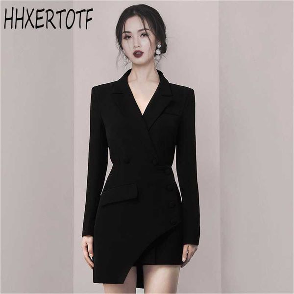 fashion spring black single-breasted korea 2 piece set notched asymmetry skirt sets 210531, White
fashion spring black single-breasted korea 2 piece set notched asymmetry skirt sets 210531, White