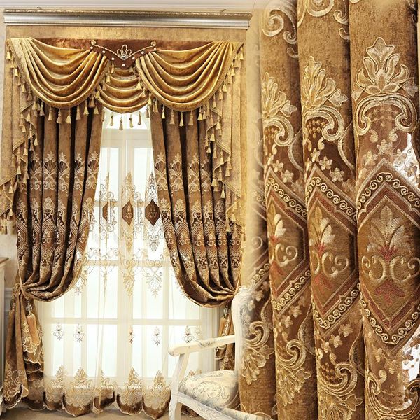 european-style curtains for living diningroom bedroom light luxury chenille embroidered blue coffee and green curtain & drapes
european-style curtains for living diningroom bedroom light luxury chenille embroidered blue coffee and green curtain & drapes
