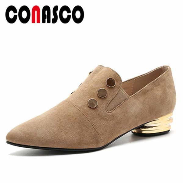 dress shoes conasco elegant women genuine leather high heeled pumps pointed toe rivets party woman ladies 2021 quality, Black
dress shoes conasco elegant women genuine leather high heeled pumps pointed toe rivets party woman ladies 2021 quality, Black