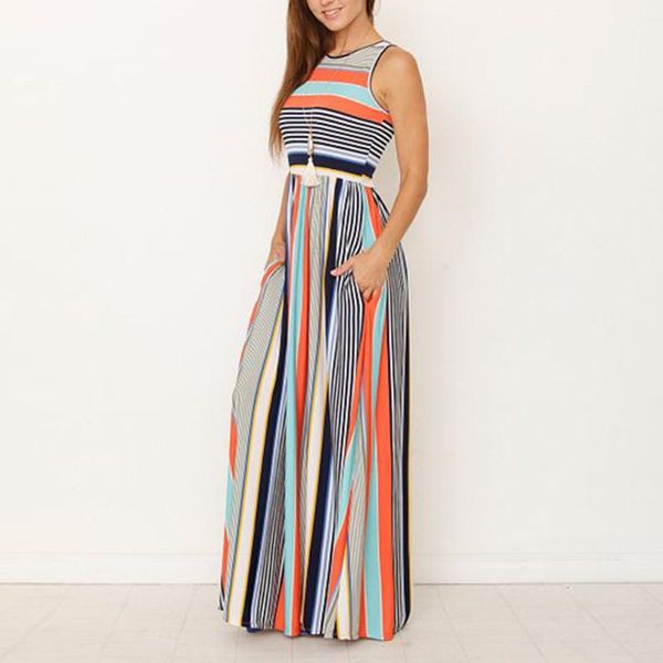women summer dress sleeveless floral printed sundress casual swing maxi vestidos verano tide elbise dresses, Black;gray
women summer dress sleeveless floral printed sundress casual swing maxi vestidos verano tide elbise dresses, Black;gray