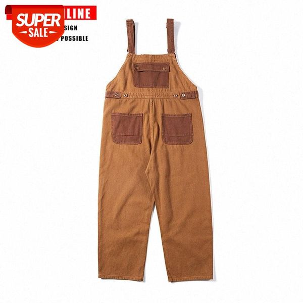 tkpa harajuku japanese retro stitching overalls vintage two-sided wear couple loose straight men #4t9z, Black
tkpa harajuku japanese retro stitching overalls vintage two-sided wear couple loose straight men #4t9z, Black