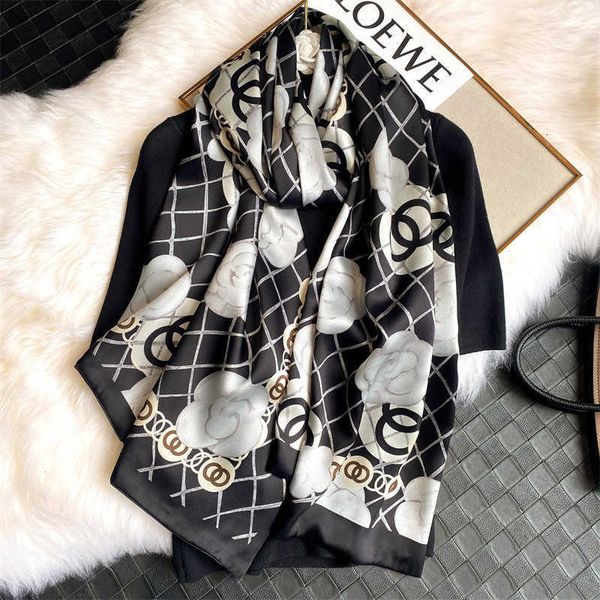 double-sided silk scarf shawl women's decoration style home tourism air conditioning room beach towel, Blue;gray
double-sided silk scarf shawl women's decoration style home tourism air conditioning room beach towel, Blue;gray
