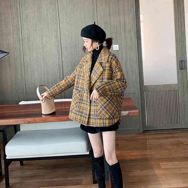 Women's Fur & Faux Bella Plaid Woolen Coat Female Autumn Winter Loose Korean Version of Retro Small Thickened Tweed VJMN, Black
Women's Fur & Faux Bella Plaid Woolen Coat Female Autumn Winter Loose Korean Version of Retro Small Thickened Tweed VJMN, Black