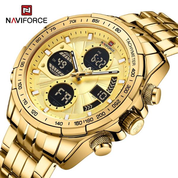wristwatches naviforce luxury stainless steel men's golden watches sport quartz wristwatch waterproof alarm clock watch relogio masculi, Slivery;brown
wristwatches naviforce luxury stainless steel men's golden watches sport quartz wristwatch waterproof alarm clock watch relogio masculi, Slivery;brown