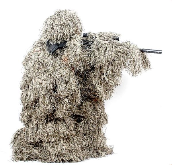hunting sets ghillie suit for camouflage green and dry grass, Camo
hunting sets ghillie suit for camouflage green and dry grass, Camo