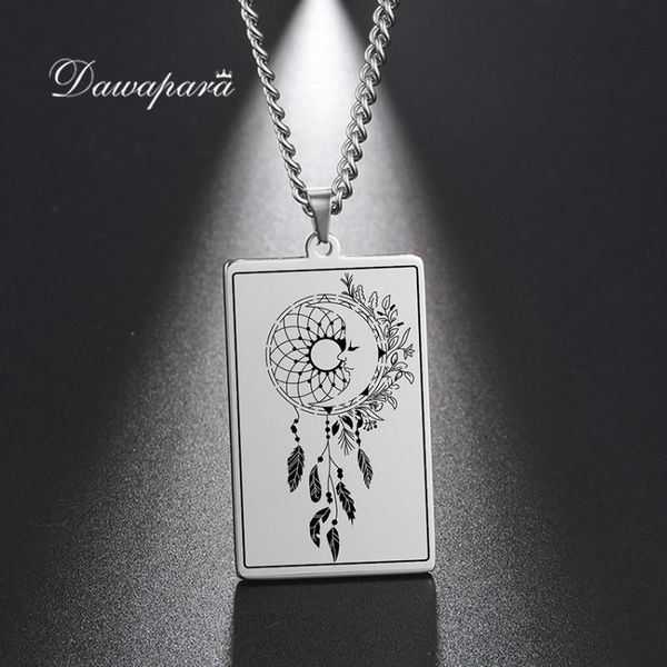pendant necklaces dawapara vintage dreamcatcher pattern necklace laser stainless steel pendants men women jewelry, Silver
pendant necklaces dawapara vintage dreamcatcher pattern necklace laser stainless steel pendants men women jewelry, Silver