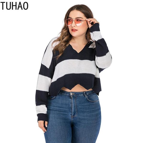 women's sweaters tuhao 2021 plus size 4xl3xl loose striped sweater female casual kawaii cute svits for women clothing wm98, White;black
women's sweaters tuhao 2021 plus size 4xl3xl loose striped sweater female casual kawaii cute svits for women clothing wm98, White;black