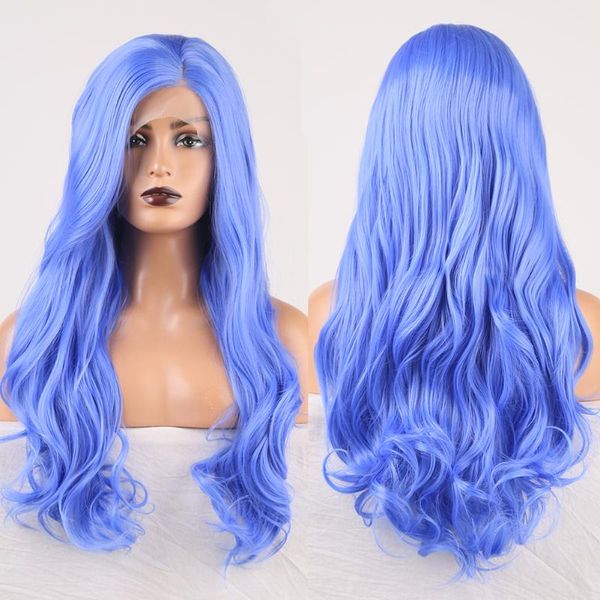 synthetic wigs rongduoyi high temperature lace front wig long natural wave for women side part blue daily used, Black
synthetic wigs rongduoyi high temperature lace front wig long natural wave for women side part blue daily used, Black