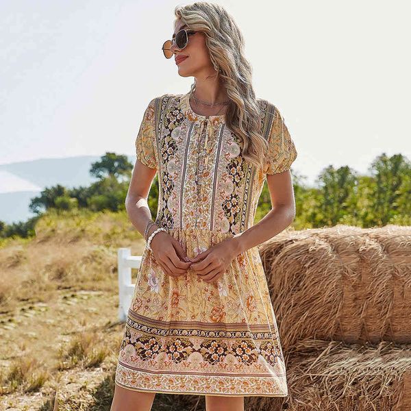 dress floral print mini dress 2021 summer button up a line women short sleeve o neck ladies casual elegant holiday bohemian dresses b7cu, Black;gray
dress floral print mini dress 2021 summer button up a line women short sleeve o neck ladies casual elegant holiday bohemian dresses b7cu, Black;gray