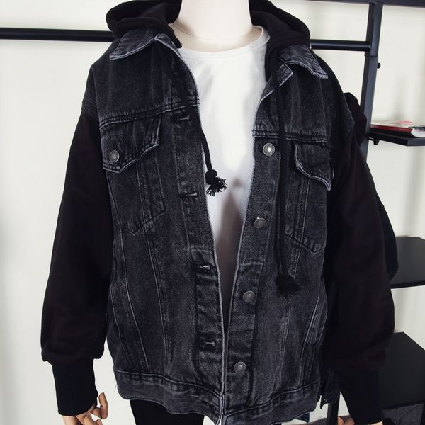 jacket oversized loose stitching sleeve jeans jackets women outerwear 2021 autumn korean fashion short black denim jacket coat female, Black;brown
jacket oversized loose stitching sleeve jeans jackets women outerwear 2021 autumn korean fashion short black denim jacket coat female, Black;brown