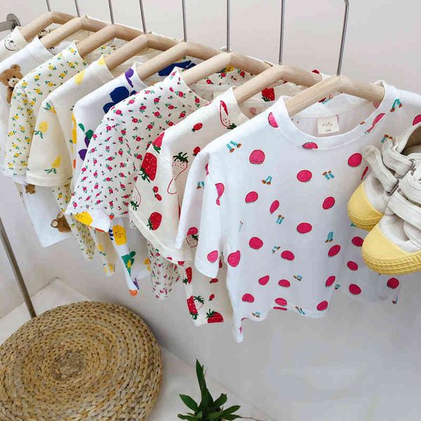 summer children's short sleeve t - shirt korean version cartoon casual multi-color bottom girl clothes 210515, Blue
summer children's short sleeve t - shirt korean version cartoon casual multi-color bottom girl clothes 210515, Blue