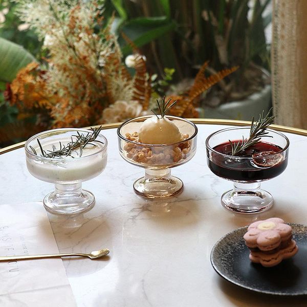 wine glasses high value desserts ice cream cup glass sand creative foot fruit jelly 
wine glasses high value desserts ice cream cup glass sand creative foot fruit jelly