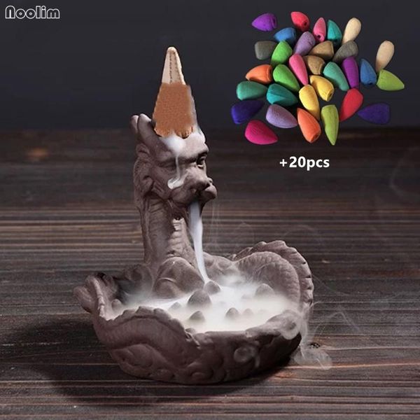 fragrance lamps ceramic dragon statue backflow incense burner censer home teahouse decoration ornaments + 20pcs cones
fragrance lamps ceramic dragon statue backflow incense burner censer home teahouse decoration ornaments + 20pcs cones