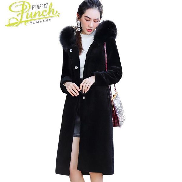 women's fur & faux coat women winter genuine warm thick sheep shearing collar hooded jackets luxury ot1755 mf646, Black
women's fur & faux coat women winter genuine warm thick sheep shearing collar hooded jackets luxury ot1755 mf646, Black