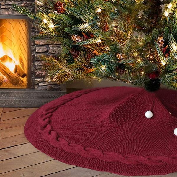 christmas decorations 122cm knitting tree skirts mahua ornaments decoration for home year
christmas decorations 122cm knitting tree skirts mahua ornaments decoration for home year