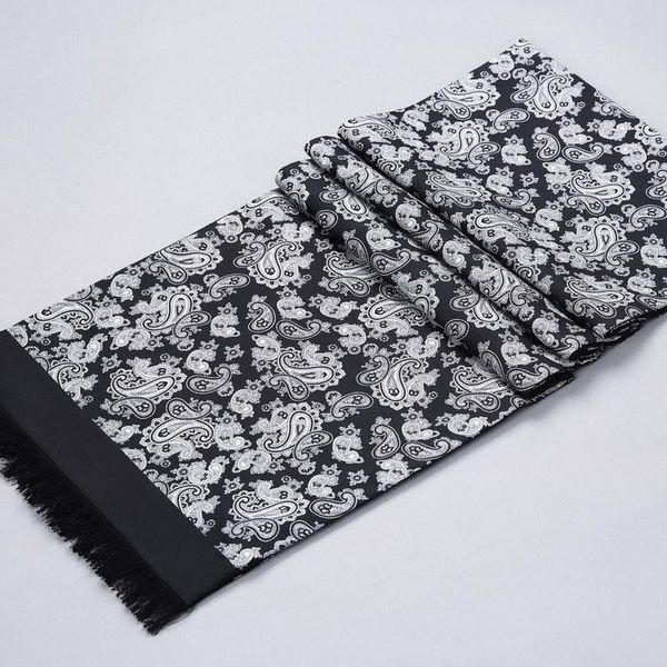 scarves autumn and winter double layer men's silk brushed twill cashew scarf wild korean men wholesale, Blue;gray