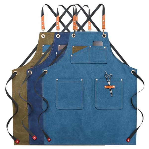aprons solid denim cafe house cleaning bib canvas hairdresser apron cooking baking pocket coffee pinafore for kitchen accessories
aprons solid denim cafe house cleaning bib canvas hairdresser apron cooking baking pocket coffee pinafore for kitchen accessories
