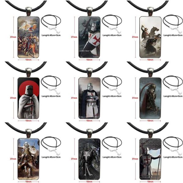 pendant necklaces for women christmas gift glass necklace handmade half rectangle knight templar black, Silver
pendant necklaces for women christmas gift glass necklace handmade half rectangle knight templar black, Silver