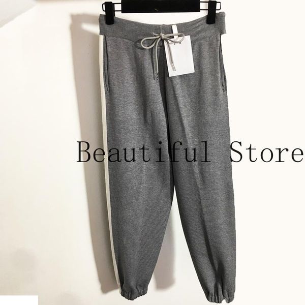 women's pants & capris 2021 style fashion women high end loose elastic waist versatile casual knitted sweatpants clothes, Black;white
women's pants & capris 2021 style fashion women high end loose elastic waist versatile casual knitted sweatpants clothes, Black;white
