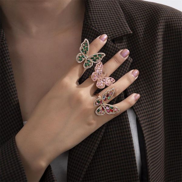 wedding rings zircon green pink colorful butterfly for women gold aesthetic hollow finger ring jewelry bague femme, Slivery;golden
wedding rings zircon green pink colorful butterfly for women gold aesthetic hollow finger ring jewelry bague femme, Slivery;golden
