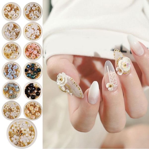 nail art decorations 1 box 3d rhinestones mixed jewelry gems shell patch glitter decoration rose flower manicure mix color diy, Silver;gold
nail art decorations 1 box 3d rhinestones mixed jewelry gems shell patch glitter decoration rose flower manicure mix color diy, Silver;gold