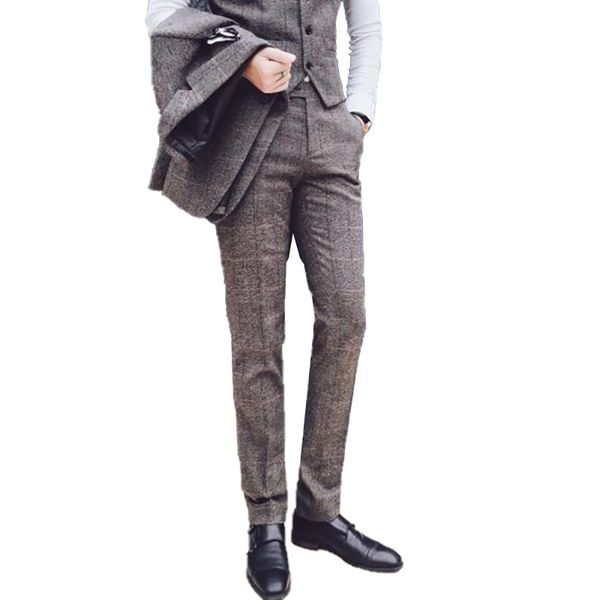 men's pants main imports: formal plaid pants informal tight wedding boutique, Black
men's pants main imports: formal plaid pants informal tight wedding boutique, Black