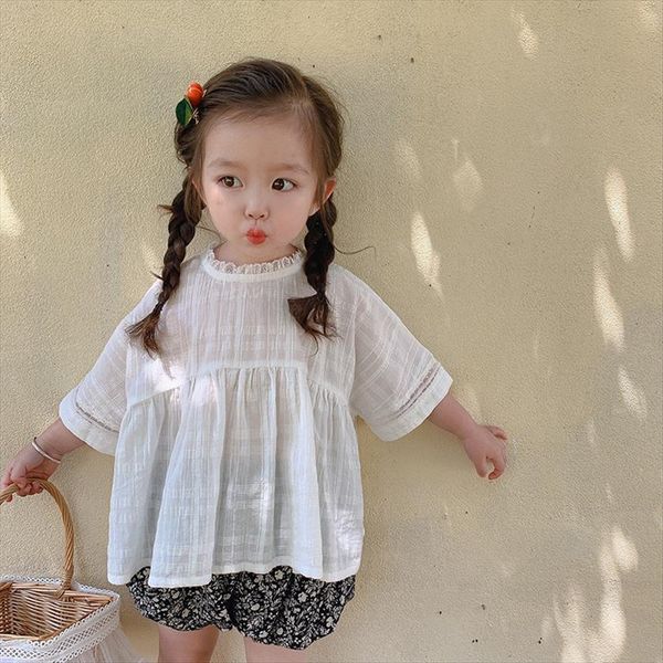 summer korean style baby girls white blouses loose thin cute toddlers children shirts, White;black
summer korean style baby girls white blouses loose thin cute toddlers children shirts, White;black