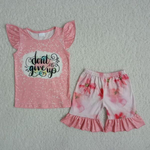 summer rts kids girl clothing alphabet pattern pink short sleeve boutique milk silk fashion children outfit sets, White
summer rts kids girl clothing alphabet pattern pink short sleeve boutique milk silk fashion children outfit sets, White