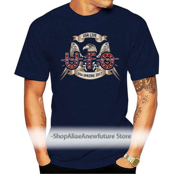 men's t-shirts ufo & saxon us tour 2021 black t shirt size s to 4xl, White;black 
men's t-shirts ufo & saxon us tour 2021 black t shirt size s to 4xl, White;black