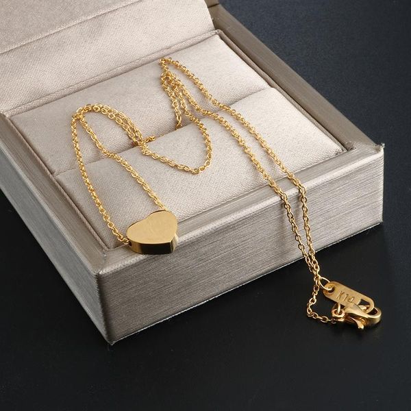 pendant necklaces gold color lover's heart choker pendants stainless steel personalized custom chain necklace for women wedding gift, Silver
pendant necklaces gold color lover's heart choker pendants stainless steel personalized custom chain necklace for women wedding gift, Silver