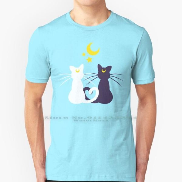 men's t-shirts moon kitties t shirt 100% pure cotton sailor senshi cats kitty stars cute kawaii heart tails shoujo, White;black
men's t-shirts moon kitties t shirt 100% pure cotton sailor senshi cats kitty stars cute kawaii heart tails shoujo, White;black