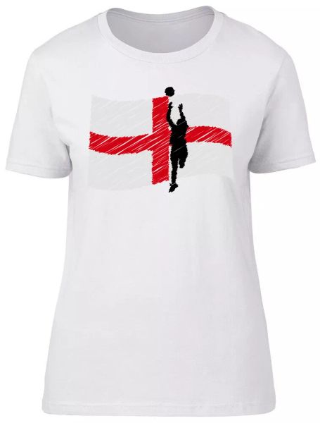 England Netball Ladies Womens Fitted T-Shirt, White;black 
England Netball Ladies Womens Fitted T-Shirt, White;black