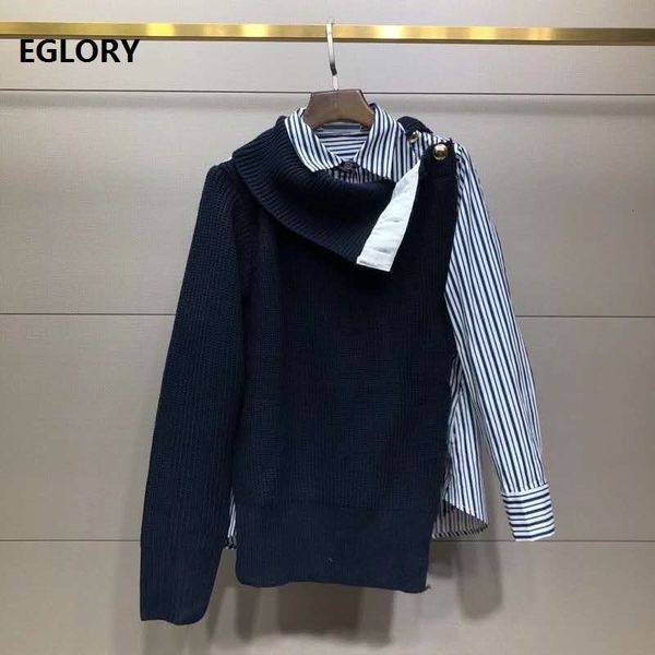 knits new autumn winter spring fashion pullover sweaters women turn-down collar striped print patchwork long sleeve casual knitted top, White
knits new autumn winter spring fashion pullover sweaters women turn-down collar striped print patchwork long sleeve casual knitted top, White