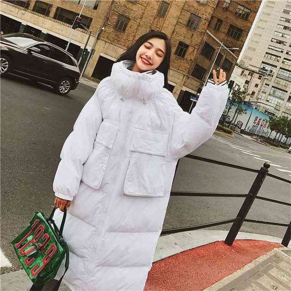 women winter long coats parka oversized solid jackets vintage loose casual thick warm down parkas cotton padded outwears 210519, Black
women winter long coats parka oversized solid jackets vintage loose casual thick warm down parkas cotton padded outwears 210519, Black