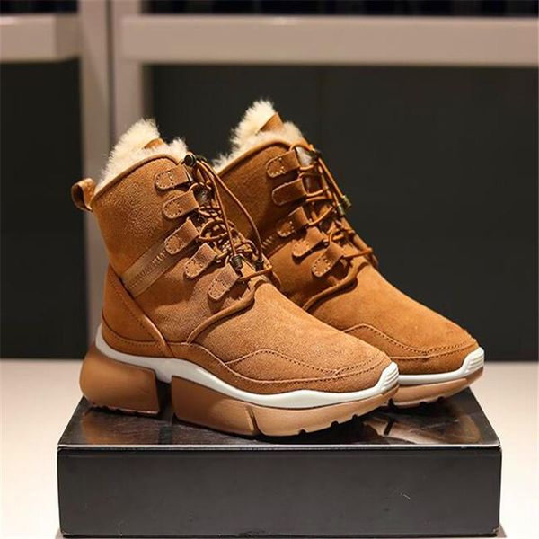 boots suede leather platform snow women 2021 winter style high ankle long lace up casual wool fur shoes, Black
boots suede leather platform snow women 2021 winter style high ankle long lace up casual wool fur shoes, Black