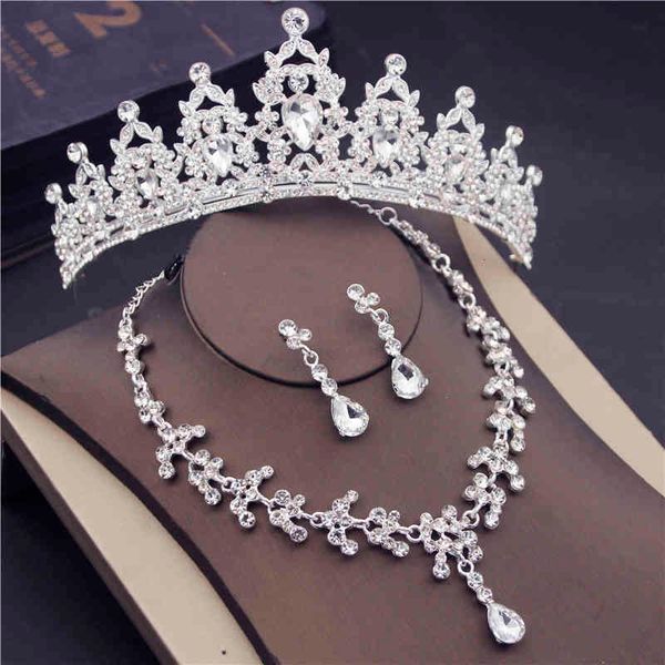 jewelry sets fashion bridal crown earrings necklace set for women princess tiaras headbands wedding accessories, Black
jewelry sets fashion bridal crown earrings necklace set for women princess tiaras headbands wedding accessories, Black