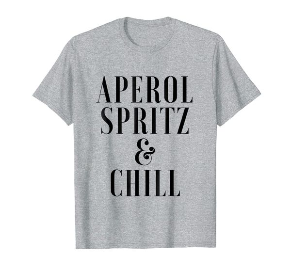 aperol spritz chill tee shirt, White;black