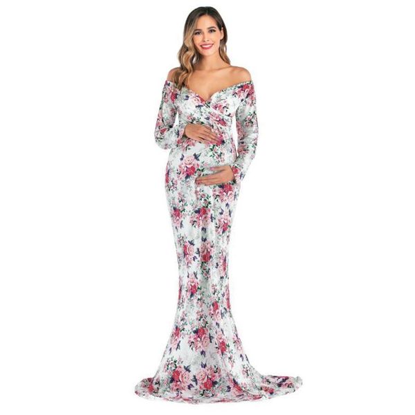 maternity dresses sagace dress women pregnants print pography props pregnancy off shoulder long sleeve, White
maternity dresses sagace dress women pregnants print pography props pregnancy off shoulder long sleeve, White