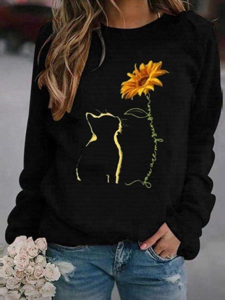 women's hoodies & sweatshirts print sweatshirt for autumn winter long sleeve o neck cartoon pullover smart casual s-5xl larege size clo, Black
women's hoodies & sweatshirts print sweatshirt for autumn winter long sleeve o neck cartoon pullover smart casual s-5xl larege size clo, Black