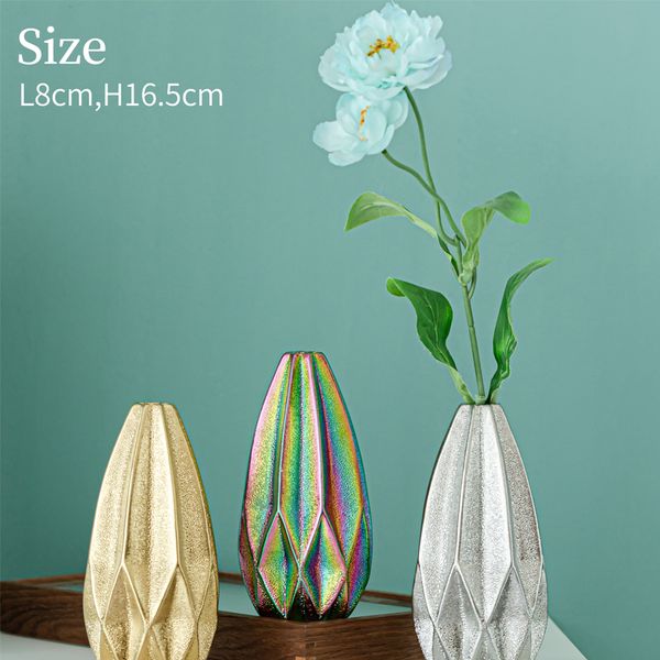 creative friends gift ceramic plated geometric origami vase table counter restaurant jewelry
creative friends gift ceramic plated geometric origami vase table counter restaurant jewelry