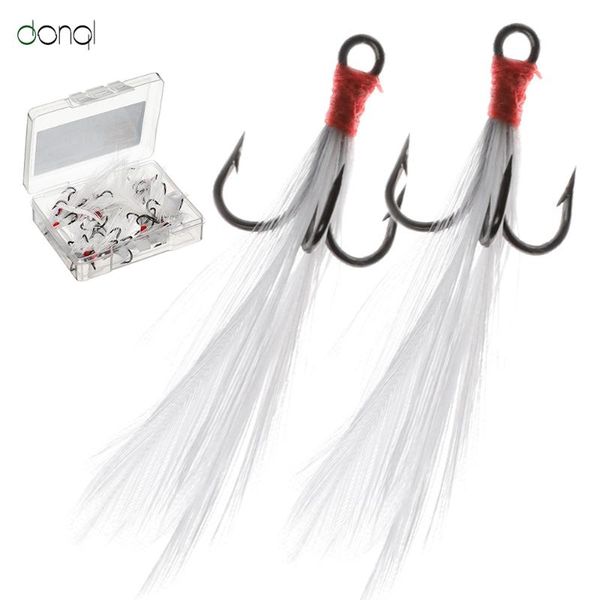 5/10/20pcs/lot fishing treble hooks barbed with feather carbon steel strong winter fish tackle accessories
5/10/20pcs/lot fishing treble hooks barbed with feather carbon steel strong winter fish tackle accessories