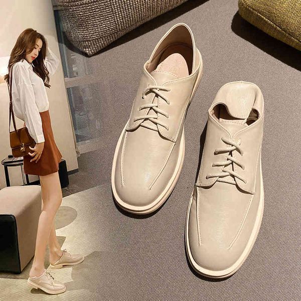 dress shoes british sewing leather flat woman two way wears slip on derby flats female soft oxford lace up brogues js4k, Black
dress shoes british sewing leather flat woman two way wears slip on derby flats female soft oxford lace up brogues js4k, Black