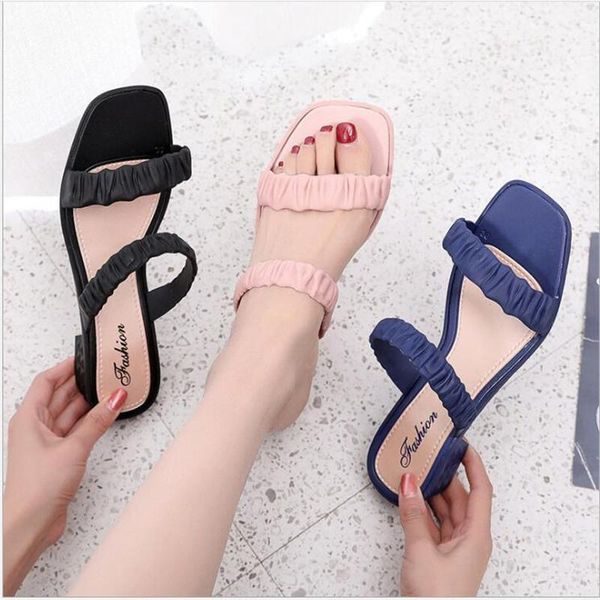style sandals and slippers women's summer fashion outer wear casual lazy one-word drag wild non-slip thick bottom, Black
style sandals and slippers women's summer fashion outer wear casual lazy one-word drag wild non-slip thick bottom, Black